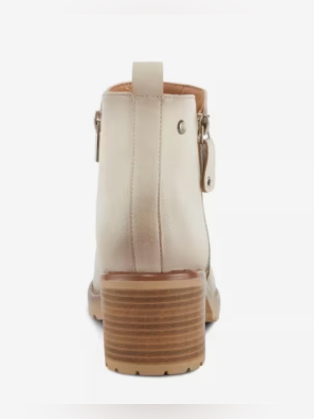 Patrizia by Spring Step Women's Cream Ankle Bootie with Side Zip Size 8.5 - Picture 4 of 16